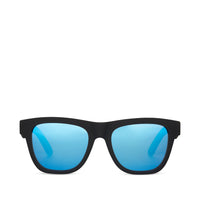 Dalston Traveler Sunglasses Dalston Matte Black Mirrors-Blue Mirror - Front View