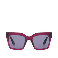 Adelaide Traveler Sunglasses Matte-Shiny Midnight Plum Crystal Fade-Dark Grey - Front View