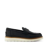 Navi TRVL LITE Havana Loafer Black Leather - Side View