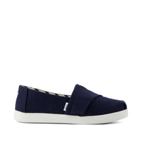 Alpargata Classic Kids Shoe Navy Heritage Canvas - Side View