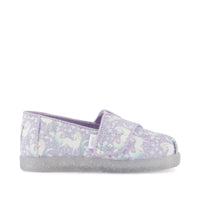 Alpargata Classic Toddler Shoe Misty Lilac Iridescent Unicorn - Side View