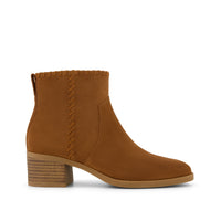 Delilah Heeled Boot Water Repellent Amber Brown - Side View